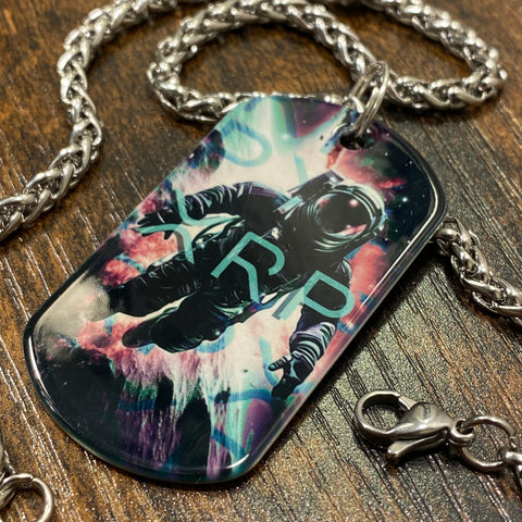 Watermelon Sugar XRP Astronaut | Stainless Steel UV Printed Dog Tag