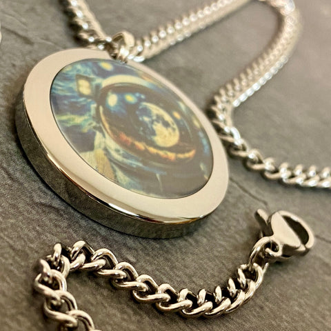 Moon Visor | Machined Pendant