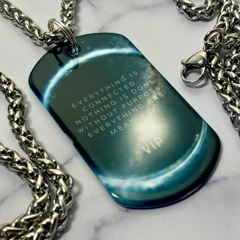 QSI Cosmos | Stainless Steel Sublimated Dog Tag