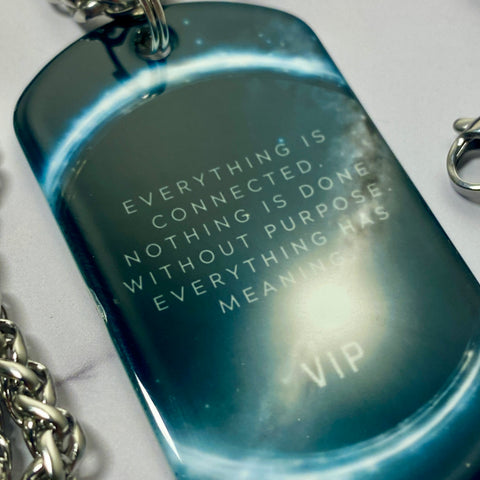 QSI Cosmos | Stainless Steel Sublimated Dog Tag