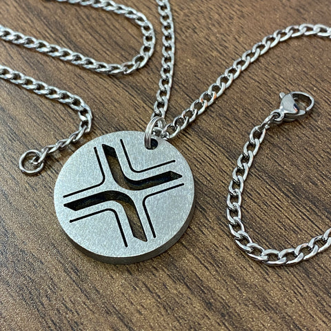 XRP | Titanium Cut Through Pendant