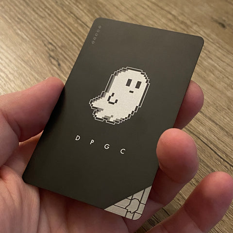 Solid Colored Dead Pixels Ghost Pass Card