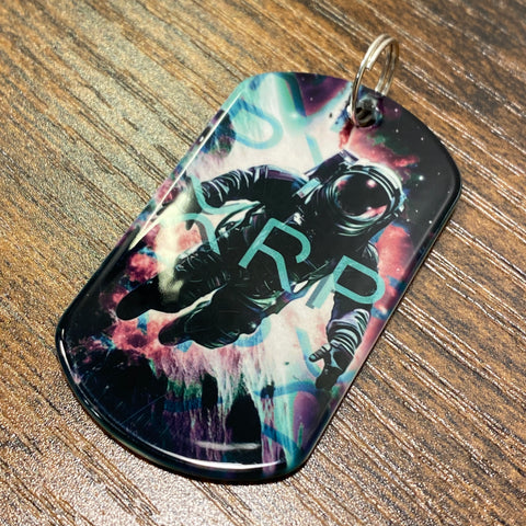 Watermelon Sugar XRP Astronaut | Stainless Steel UV Printed Dog Tag