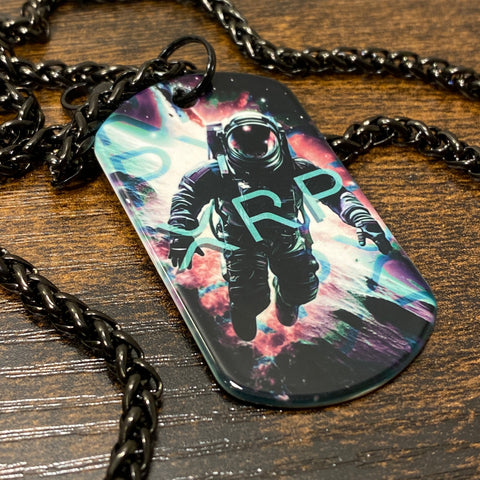 Watermelon Sugar XRP Astronaut | Stainless Steel UV Printed Dog Tag