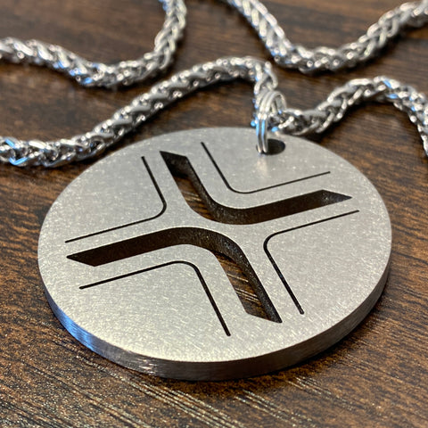 XRP | Titanium Cut Through Pendant