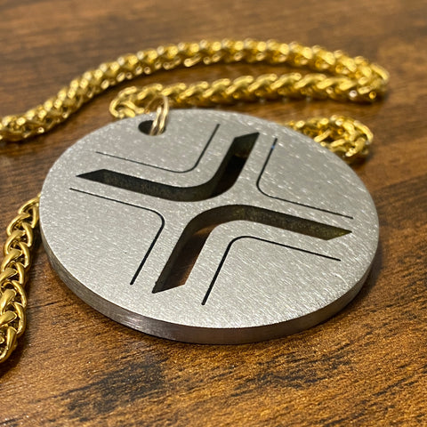 XRP | Titanium Cut Through Pendant