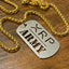 Horizontal XRP Army | Titanium Cut Through Dog Tag