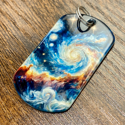 Galaxy | Stainless Steel UV Printed Dog Tag