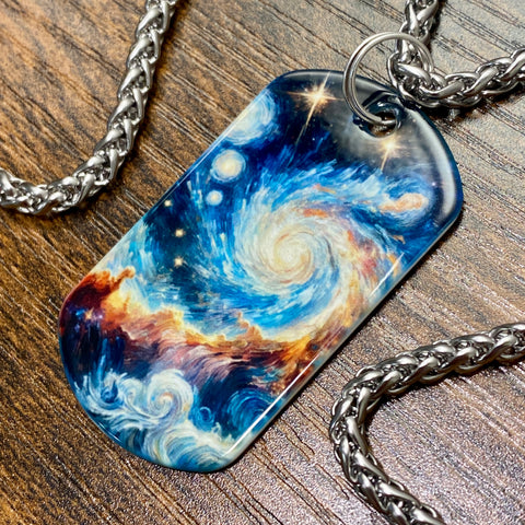 Galaxy | Stainless Steel UV Printed Dog Tag
