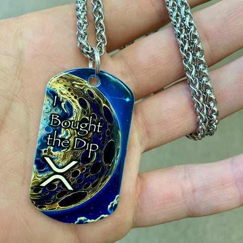 I Bought the XRP Dip! | Stainless Steel UV Printed Dog Tag