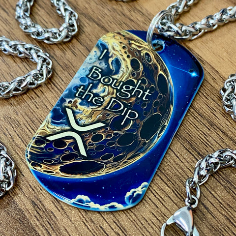 I Bought the XRP Dip! | Stainless Steel UV Printed Dog Tag