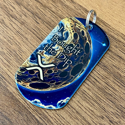 I Bought the XRP Dip! | Stainless Steel UV Printed Dog Tag