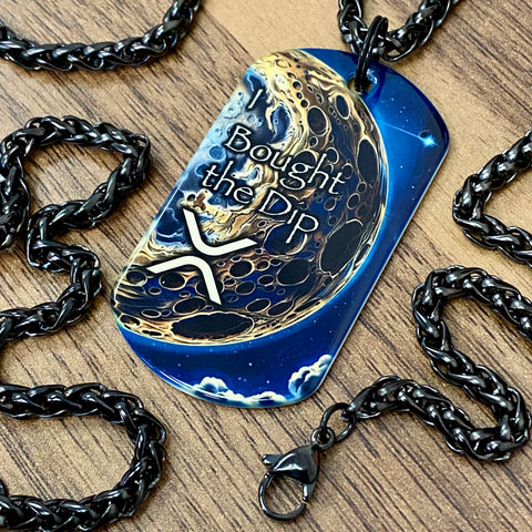 I Bought the XRP Dip! | Stainless Steel UV Printed Dog Tag