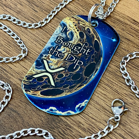 I Bought the XRP Dip! | Stainless Steel UV Printed Dog Tag