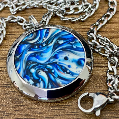 Blue | Machined Pendant