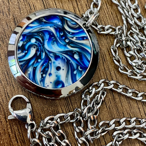 Blue | Machined Pendant