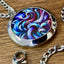 Cyan and Purple | Machined Pendant