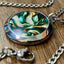 Green and Gold | Machined Pendant