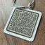 QR Code | Engraved Square Keychain
