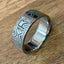 XRP | Engraved Black Zirconium Ring