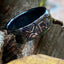 XRP | Engraved Black Zirconium Ring